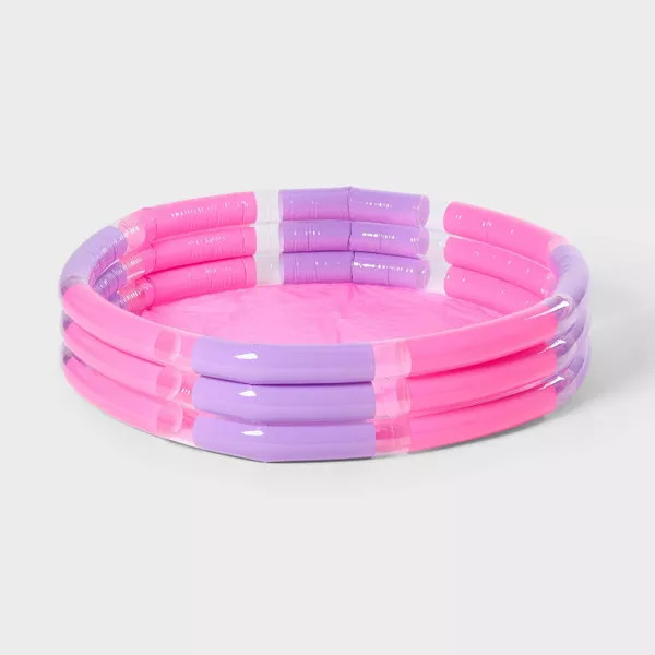 SUN SQUAD INFLATABLE 3 RING POOL - PINK