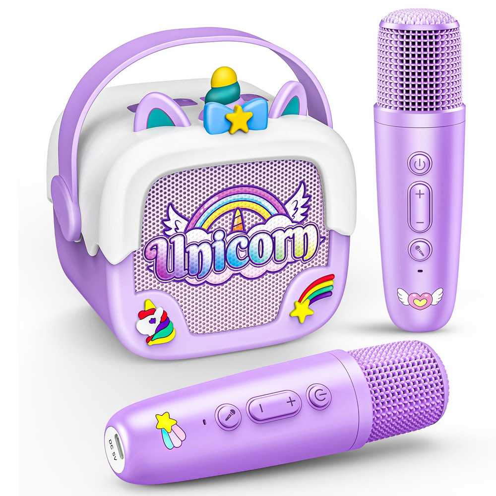 Unicorn Karaoke Machine Portable Bluetooth