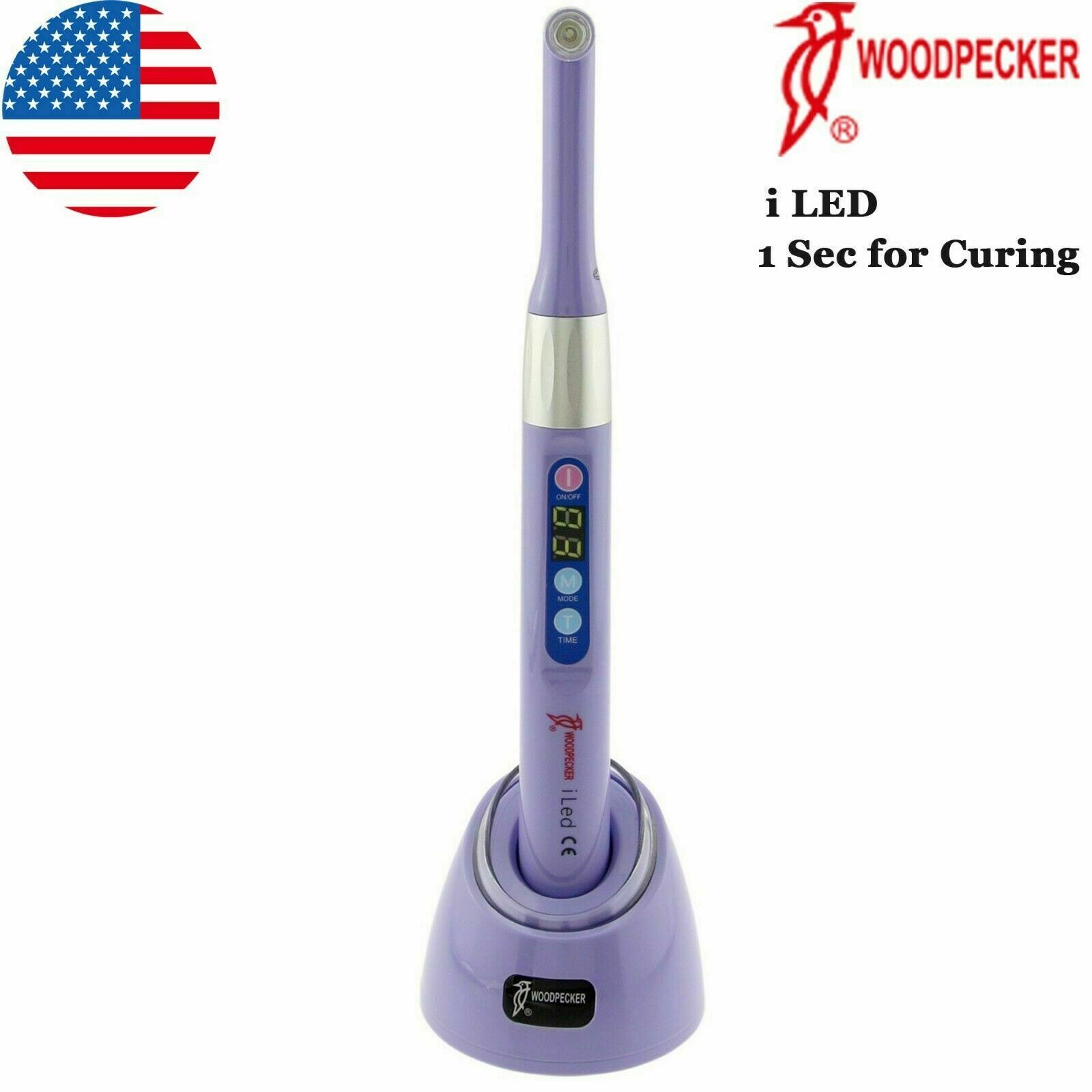Original Woodpecker Dental ILED Wireless Curing Light Lamp 1 Sec Cure 2500mW/cm2
