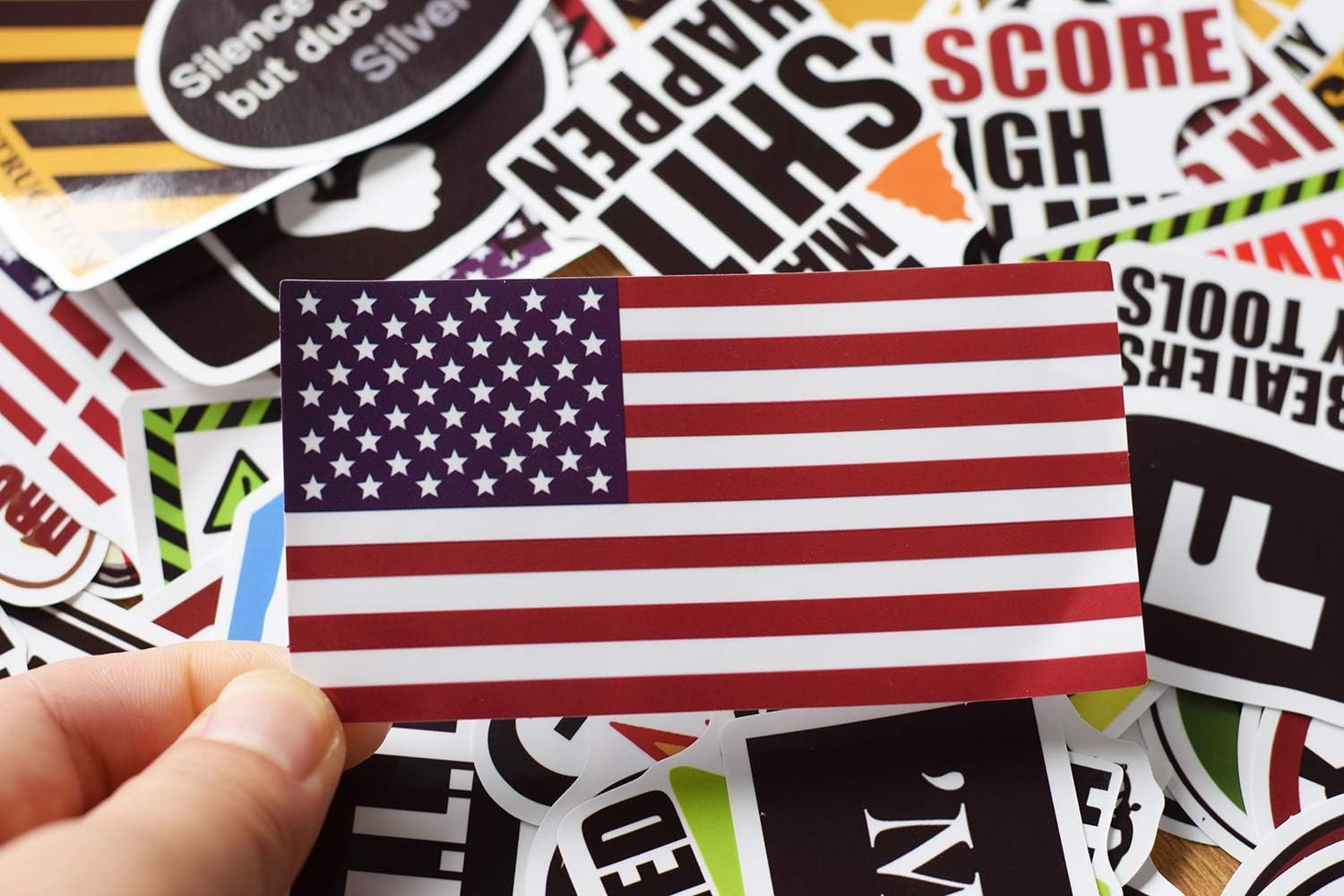 Funny Stickers for Adults - 100PCS Hard Hat 2-5 inch, Multicolor