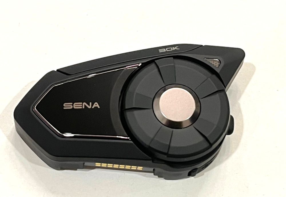 Sena 30K Motorcycle Bluetooth Headset Communication System, HD Speakers (Single)
