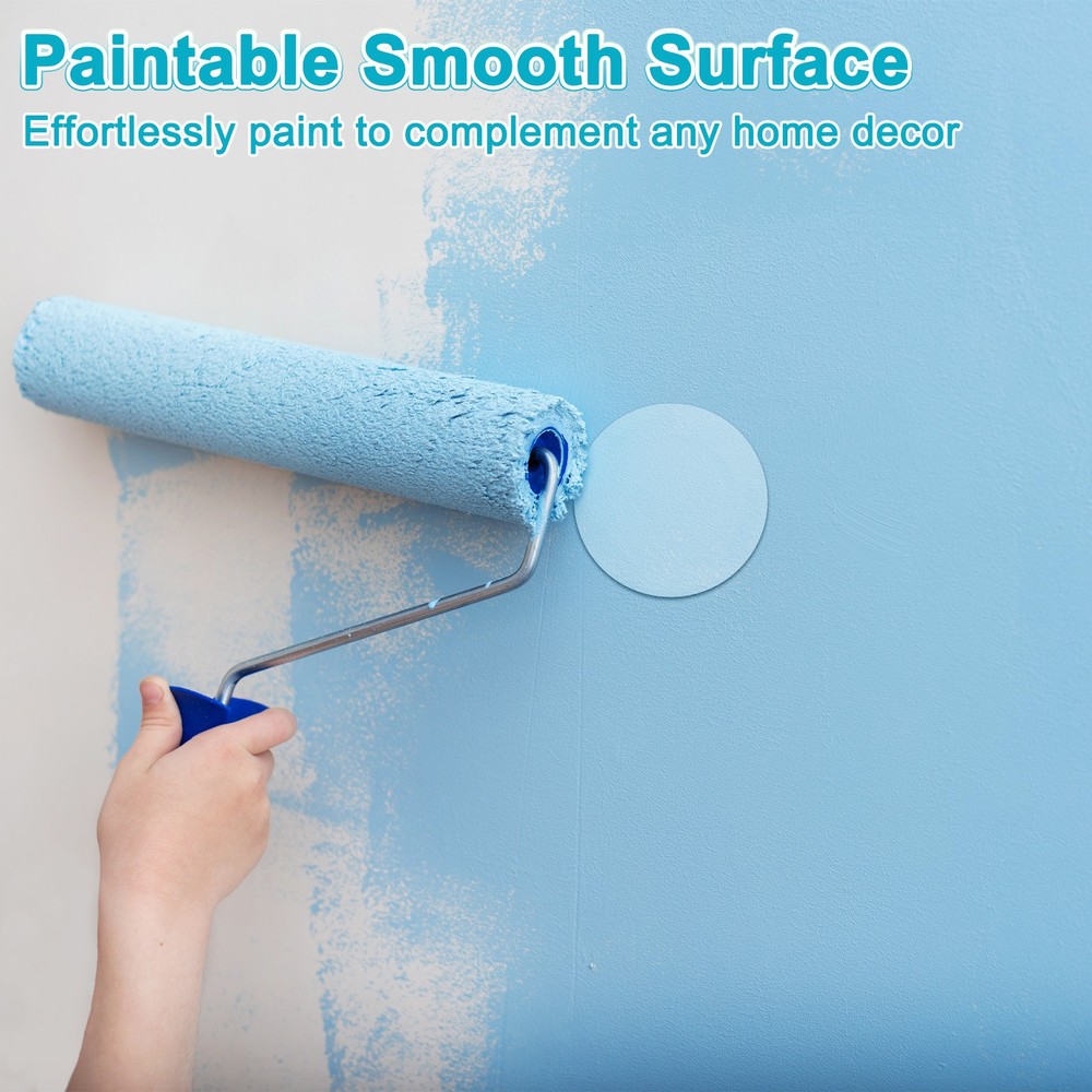 1-Pack Access Panel for Drywall, 3x3 Inch Round Plastic Removable [White]