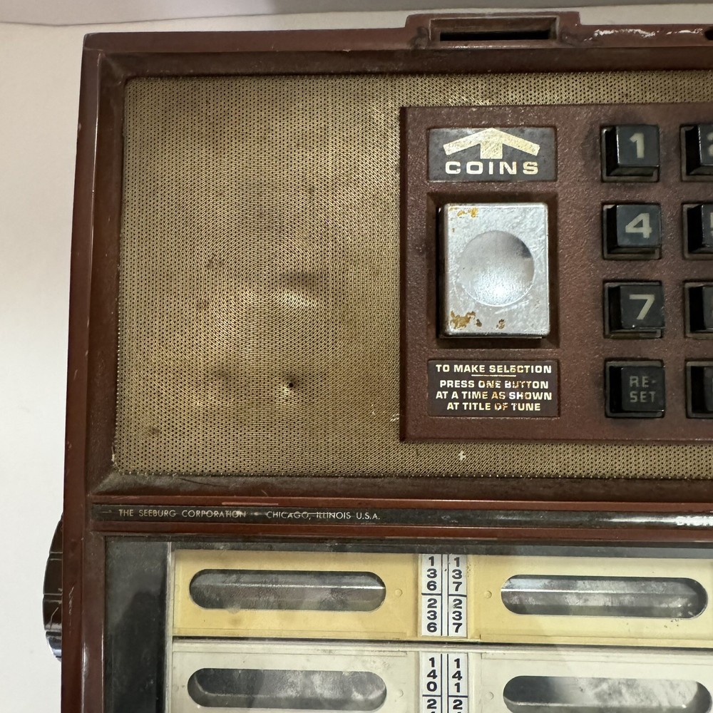 Vintage Seeburg Jukebox Untested