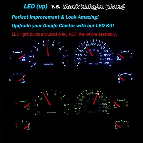LED Light Bulbs for Instrument Gauge Cluster Speedometer Compatible with White