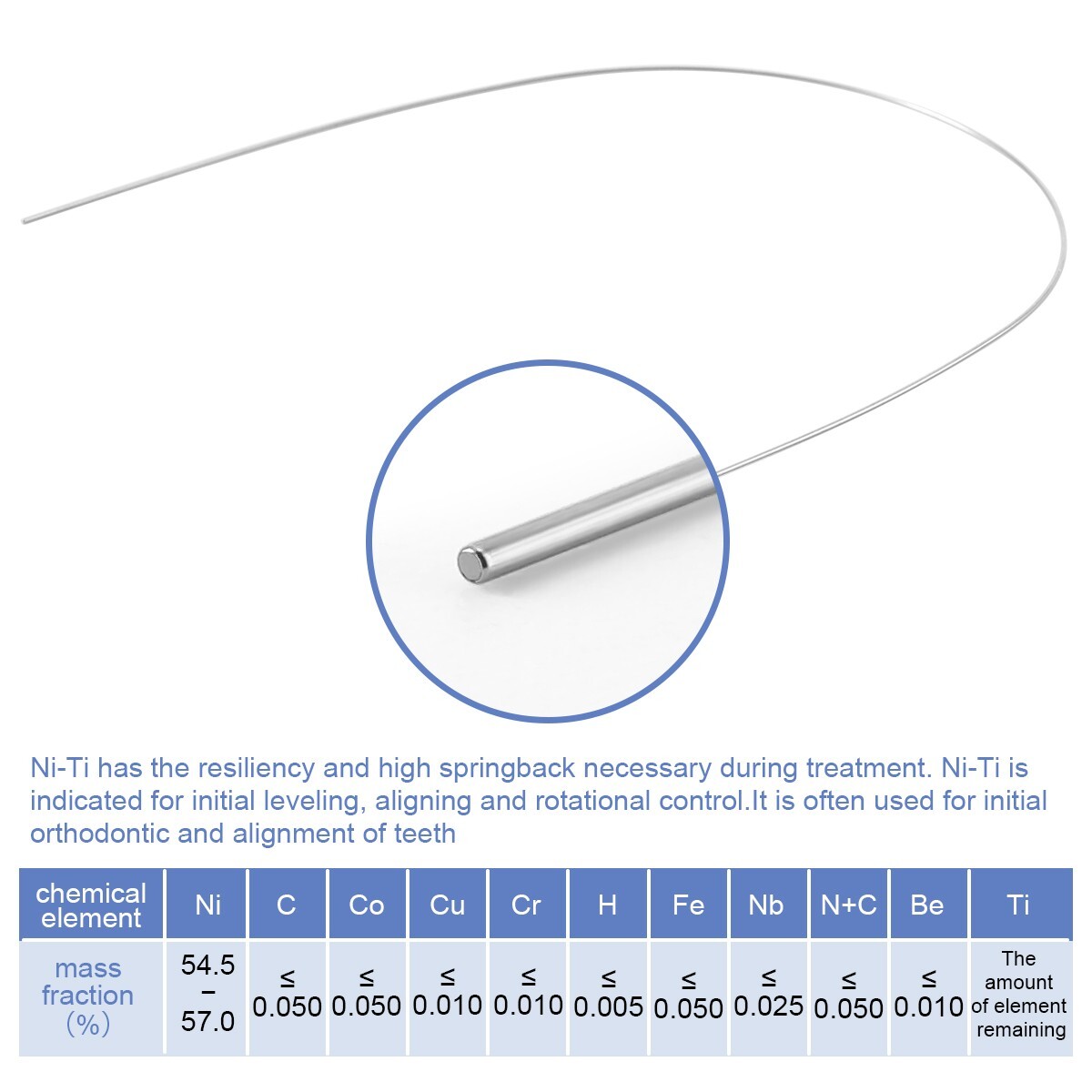 AZDENT Dental Ortho Brackets Metal Mini Roth.022/018 Hook 345/Arch Wire Nature