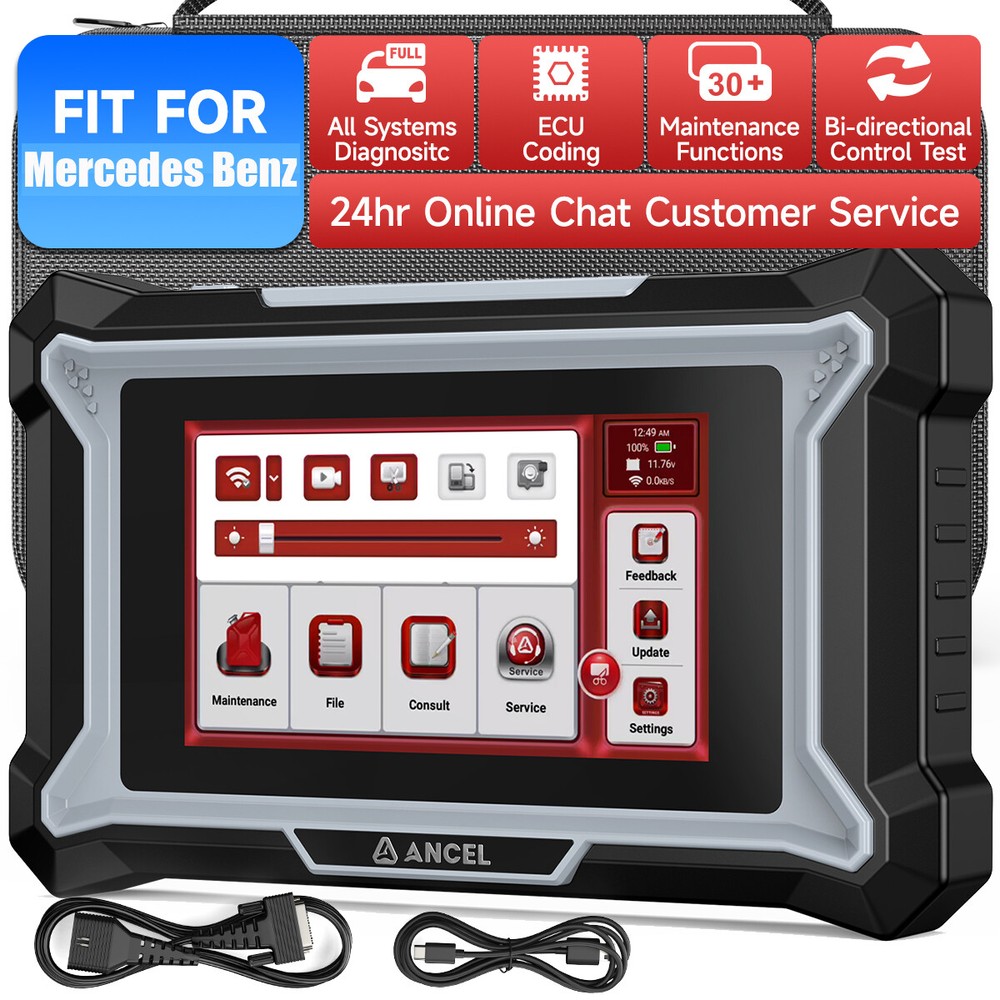 ANCEL DS160 OBD2 Scanner for Benz Maybach Full System Bidirectional Scan Tool