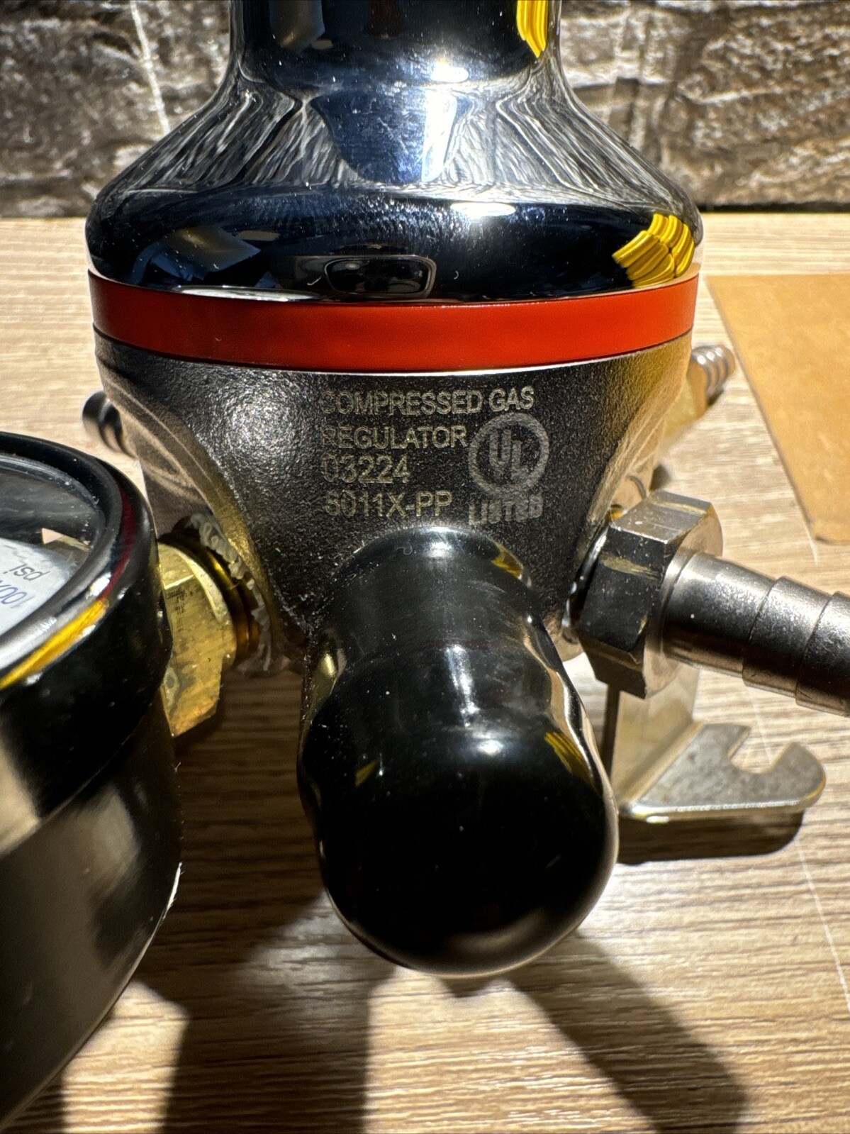 Compressed Gas Regulator 03224 8011X-PP Pressure 0-60 PSI 1 Gauge 8011X-PP