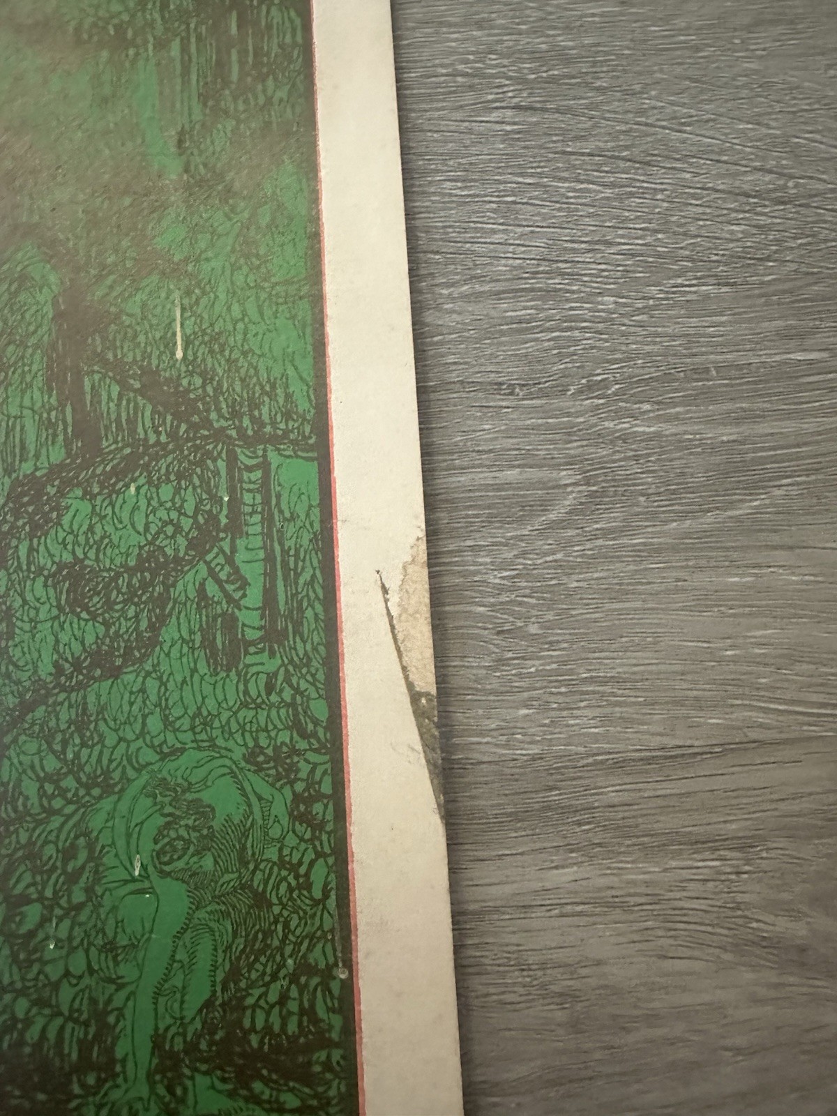 Rare Psychedelic Art Poster MIRAGE by Satty 3x35" 1967 Vintage San Francisco