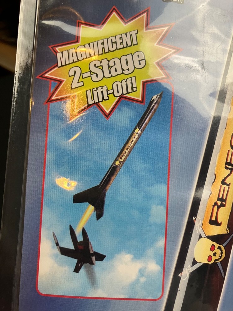 OOP Estes Renegade #2109 Flying Model Rocket Kit - Sealed
