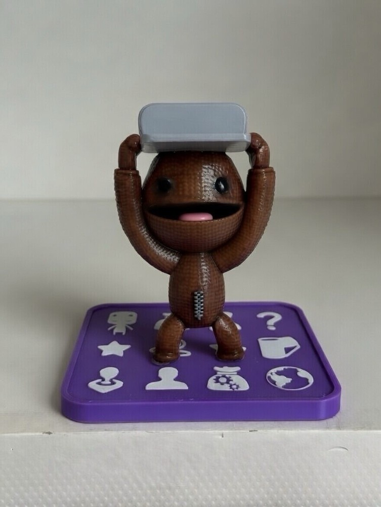 SACKBOY Controller Stand, Pop-It Menu Base - Hand-painted PS4/PS5 Display Holder