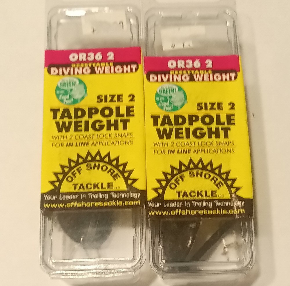Off Shore Tackle Tadpole Diving Weights Size 2 (OR36 2)