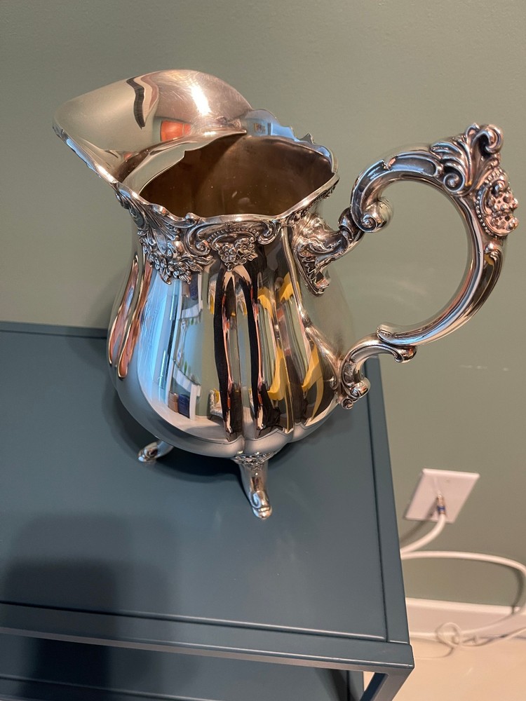 Baroque by Wallace Silver Plate Water Pitcher