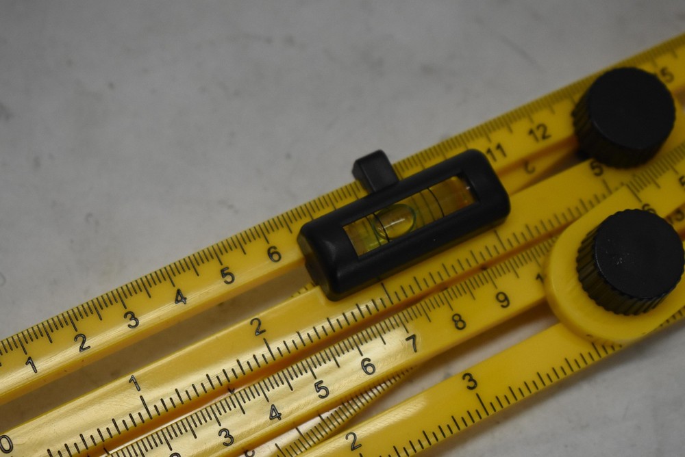 Yakimo Angleizer Template Multi Angle Measuring Ruler Tool W Level Case Yellow