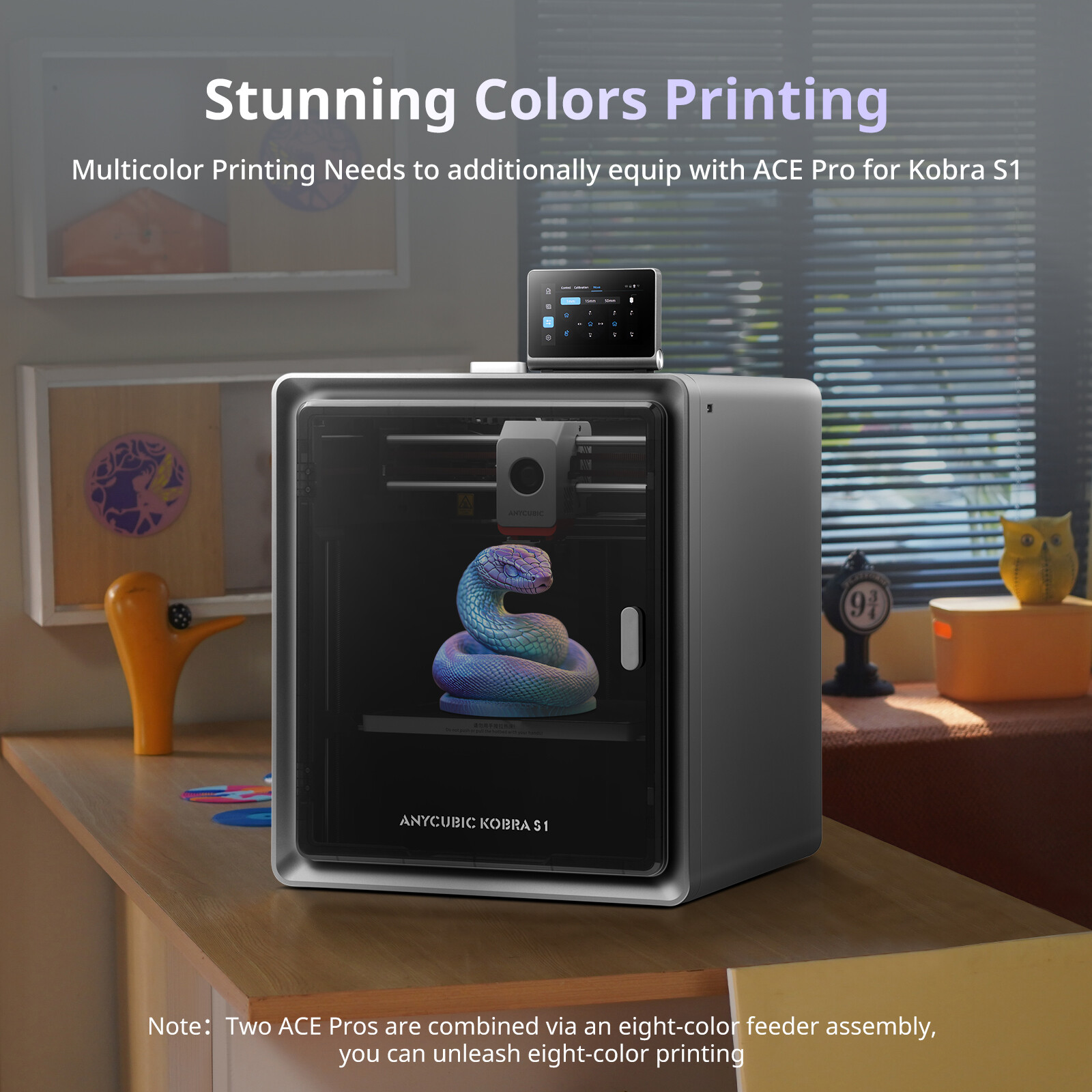 【Refurbished】 ANYCUBIC Kobra S1 3D Printer CoreXY 600mm/s Multicolor Printing