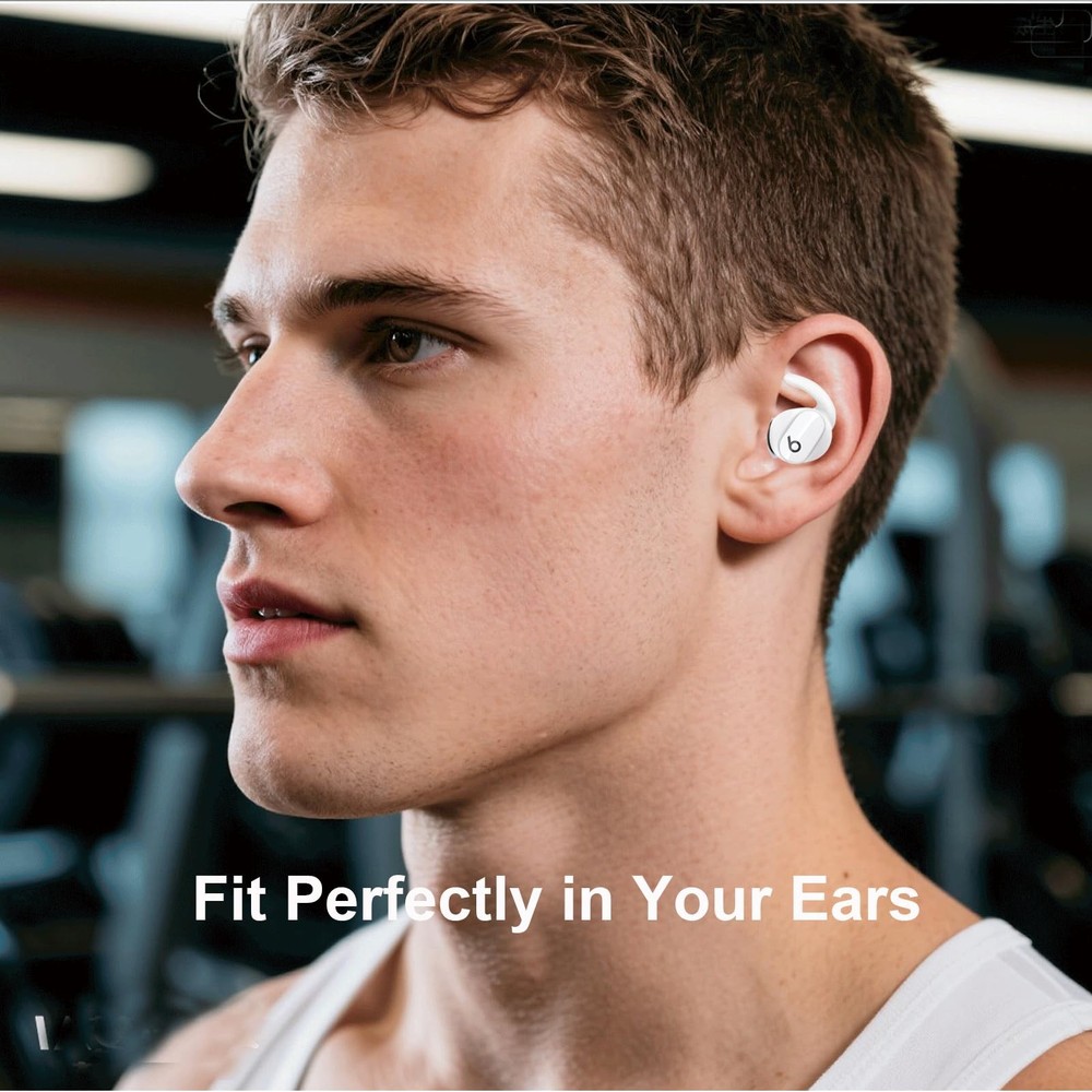 Ear Hooks Compatible for Beats Studio Buds/Buds +, white