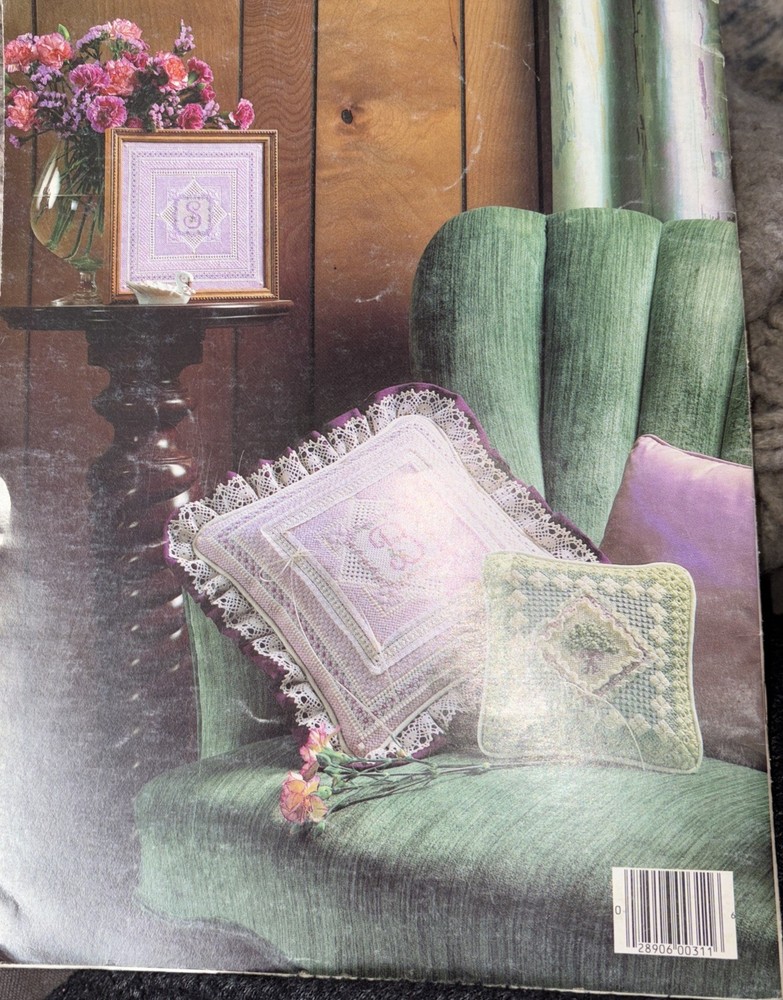 Vintage Fancy Threads Candy Kirby Pulled drawn Thread Work 2 Needlepoint Design