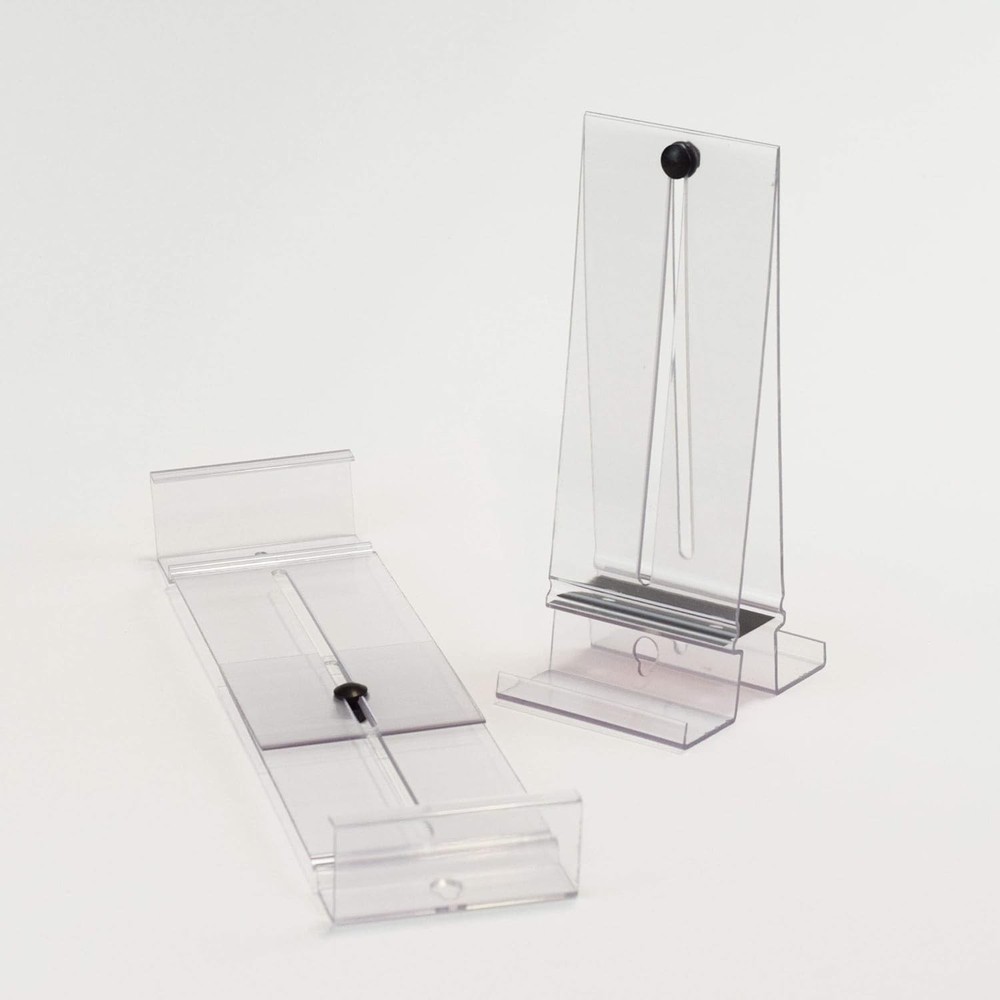 Invisible Wall Mount Shelf for Comic Books - Clear Design, Adjustable Height