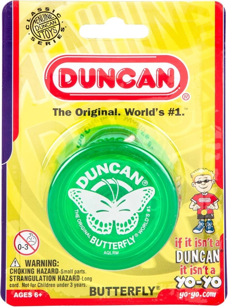 Compact Beginner Butterfly Yo-Yo - Green, Durable Design for Young Learners