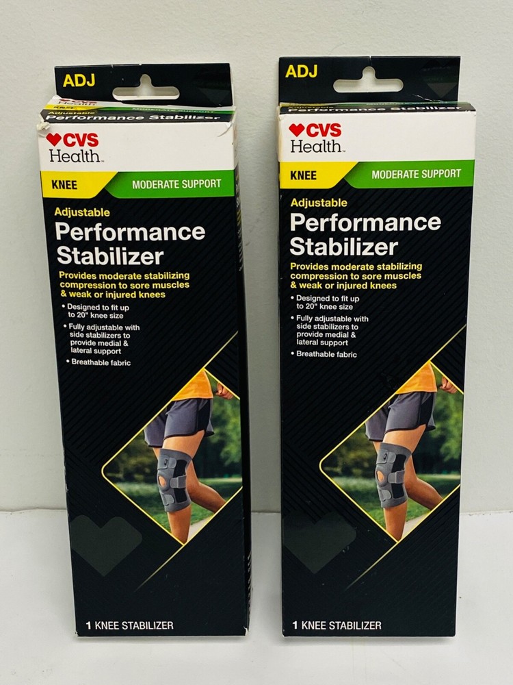 2 Moderate Support Adjustable Performance Stabilizer Knee Brace Adjustable 13-20