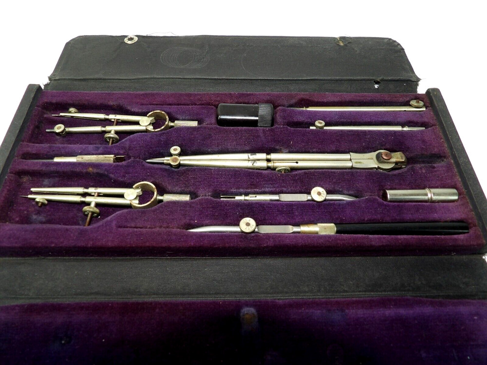 1940s Post USA 983 Drafting Set with Case Complete!