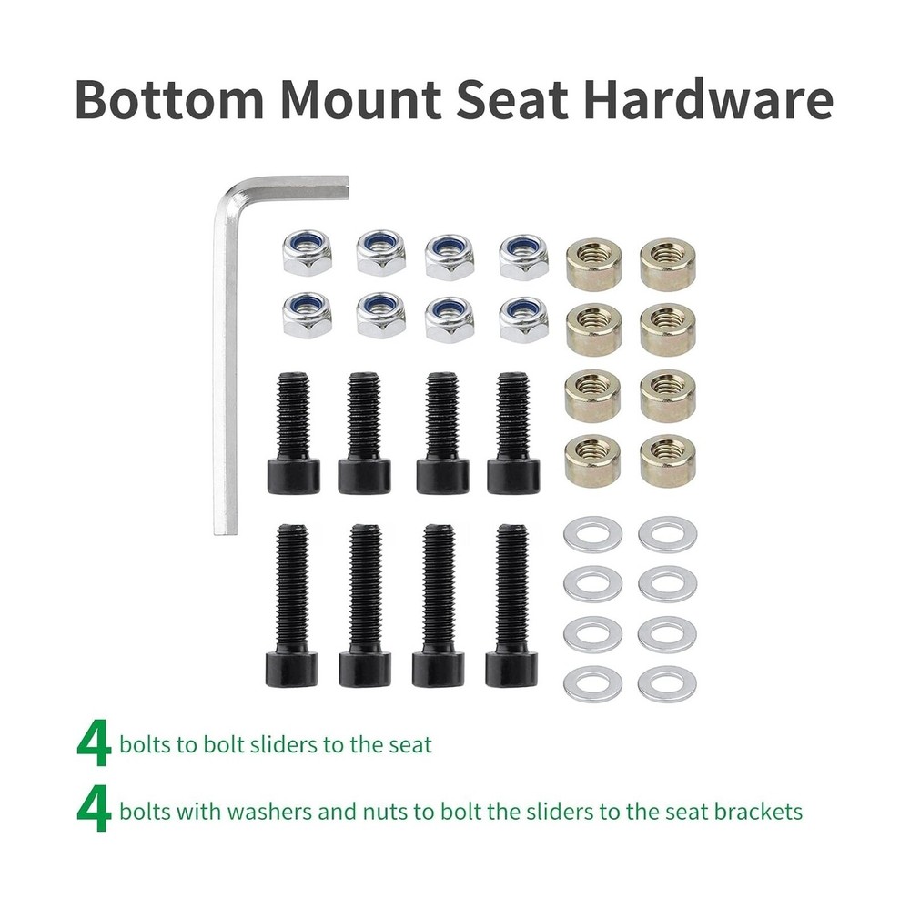 Universal Racing Seat Bracket with Seat Slider, Side Mounting Bracket Track A...