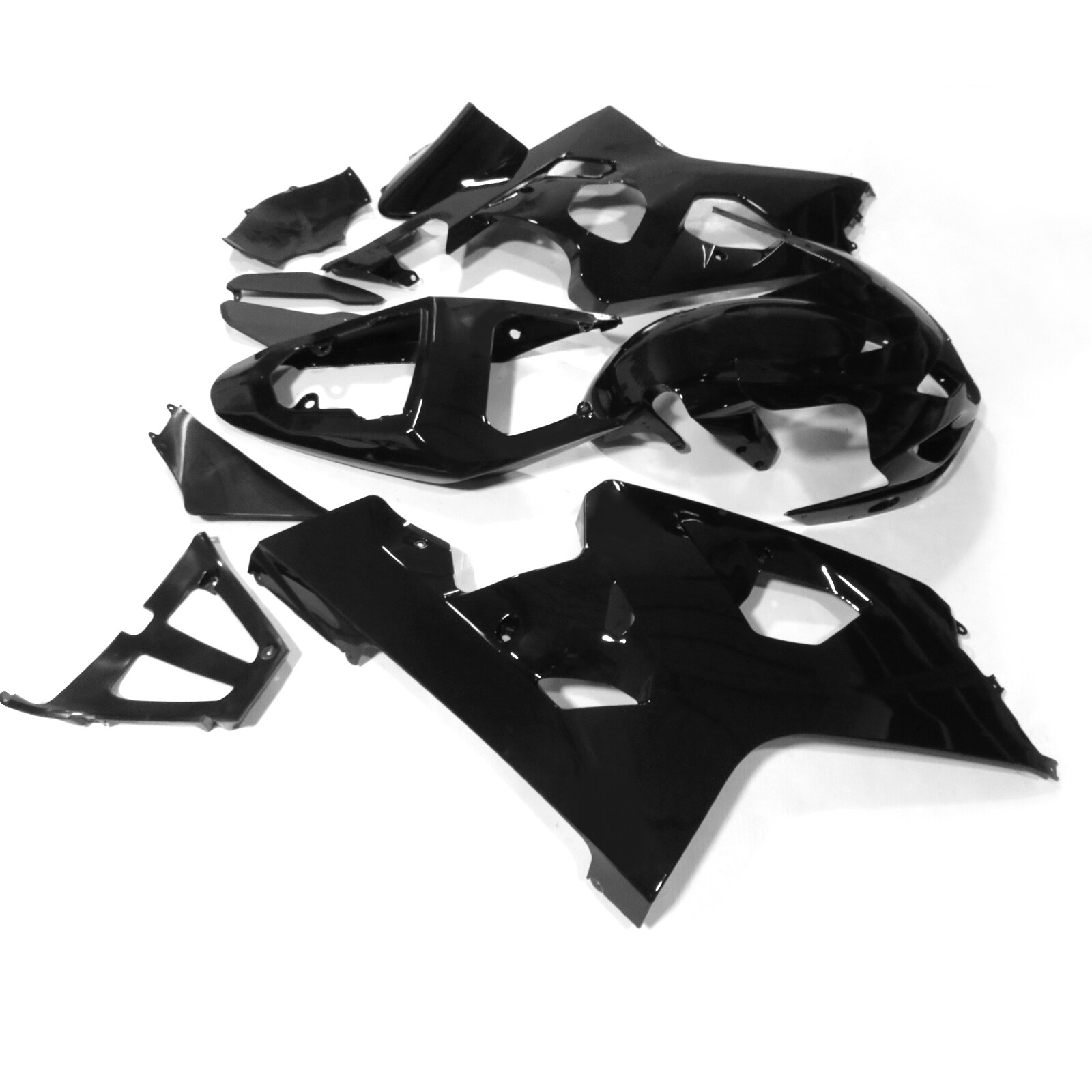 Painted Black ABS Bodywork w/ Tank Fairing Kit For Suzuki GSXR600/750 2004 2005