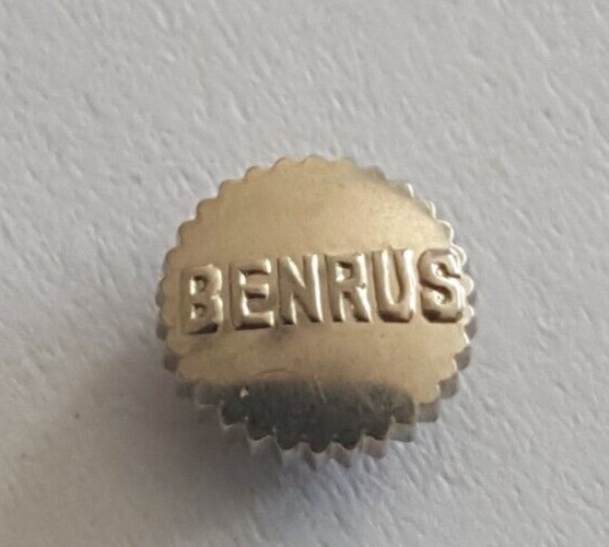Benrus Shallow Undercut Gold Plated Crown