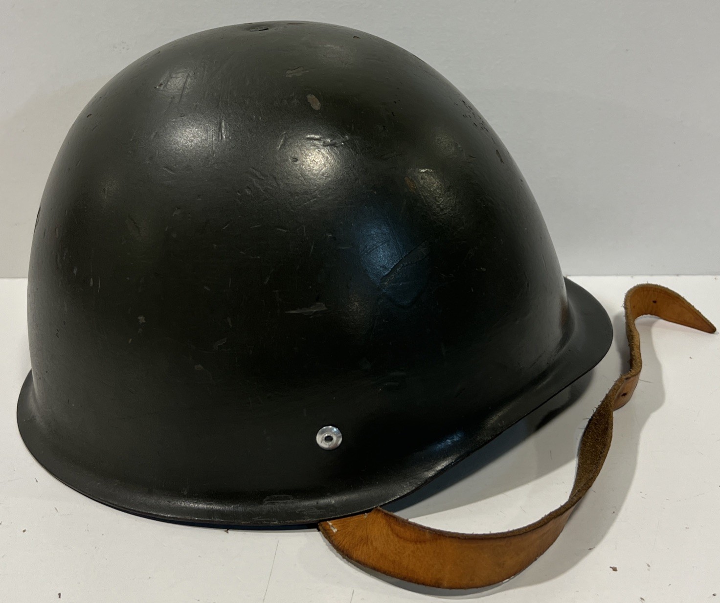 POLISH WZ-50 Steel Military Army Helmet With Liner & Chin Strap Vintage