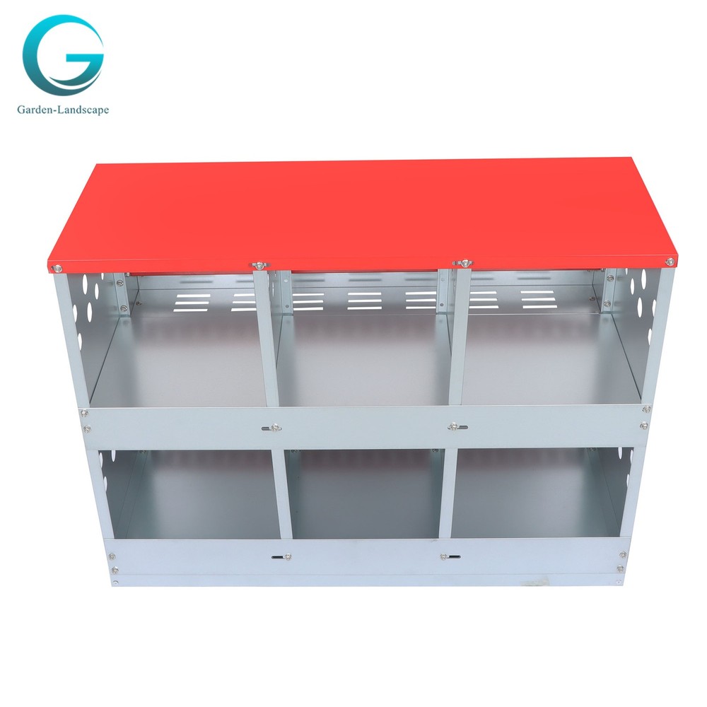 6 Holes Chicken Nesting Box Automatic Egg Collection Rollout Egg Collection