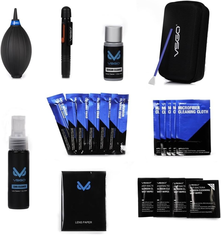 VSGO All-in-One Camera Cleaning Kit for APS-C Sensor Cameras Compatible with