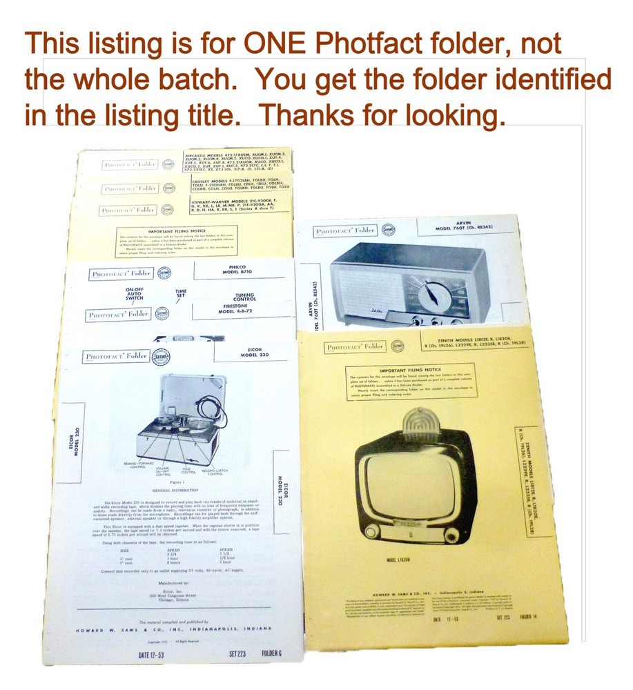 Sams PhotoFact set 509 folder 4 Arkay AM tuner model AM-5