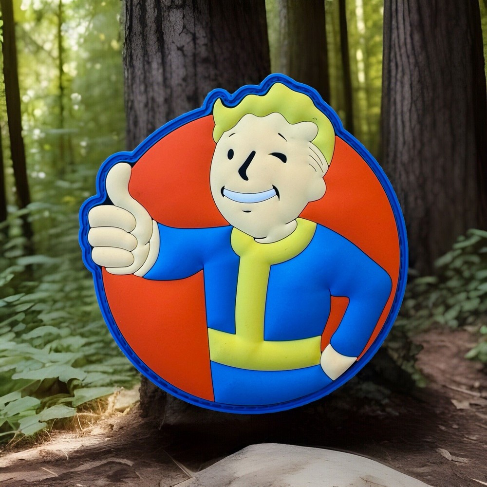 Fallout Boy Rubber PVC Hook/Loop Morale Patch Glow In The Dark