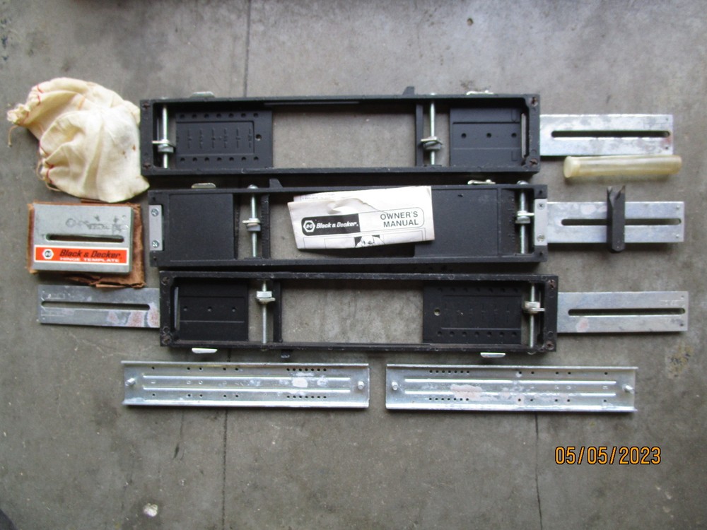 Black & Decker Hinge Butt Template Kit 57809 with Original Case