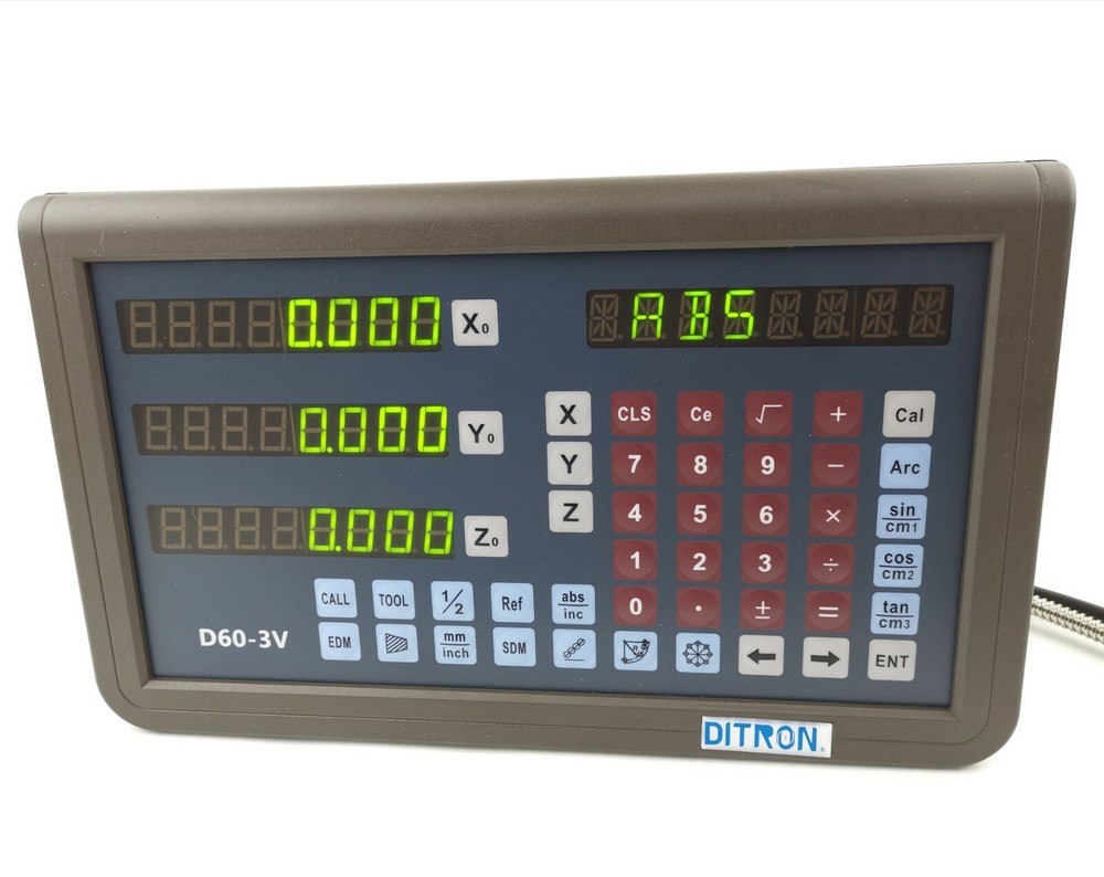DITRON 3 axis Digital Readout D60-3V Display for Lathe or Milling Machine