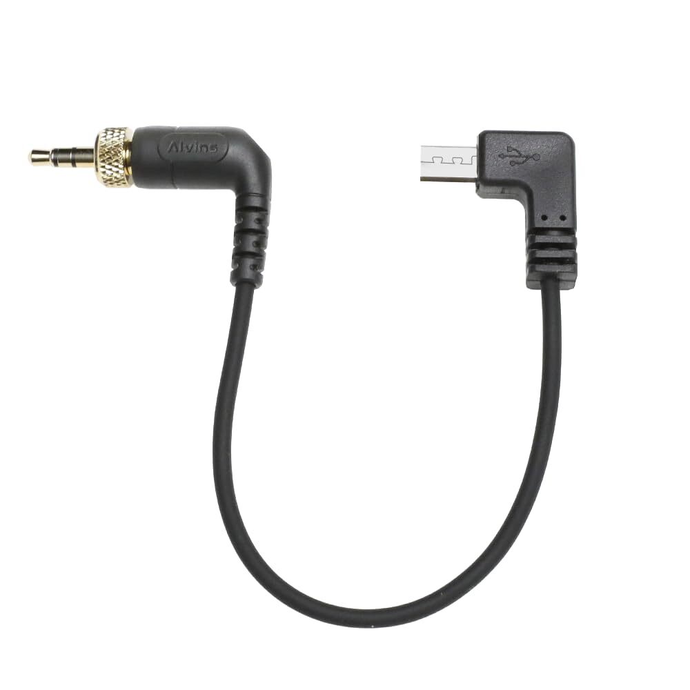 Alvin's Tentacle Timecode Cable for Sony FX3 FX30 Locking 3.5mm TRS to Micro USB