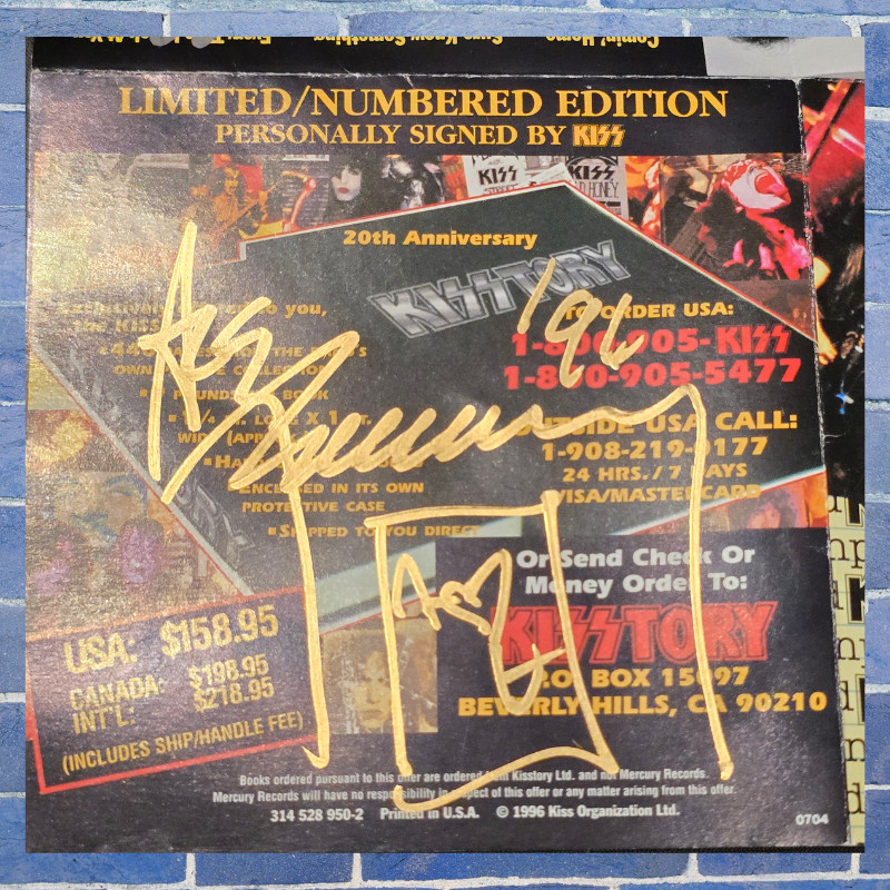 Kiss | signed cd | 4 members | Unplugged