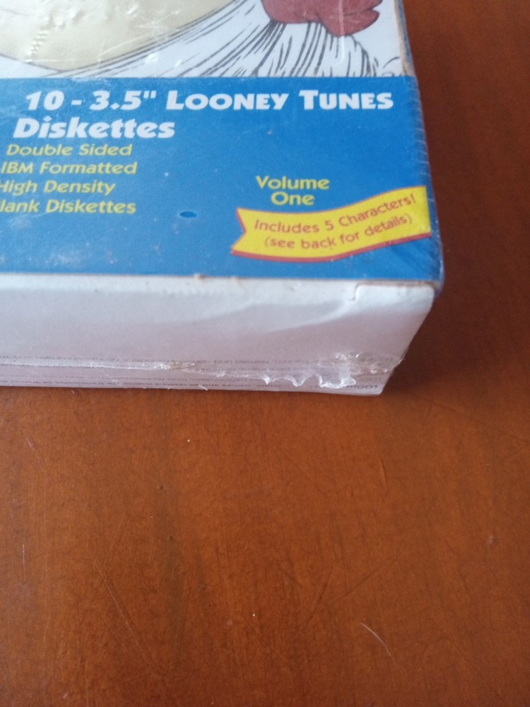 Looney Tunes Diskettes 10- 3.5" Diskettes