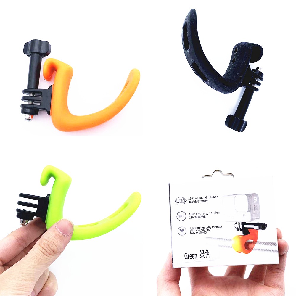 Action Camera Mount Silicone Adjustable Flexible Bracket for Gopro DJI Insta360