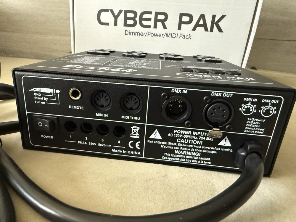 ADJ Products Cyber PAK Stage Lighting Controller - Dimmer, Power, MIDI Pack