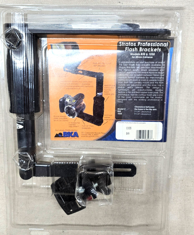 Flash Bracket Stratos Model 835 & 1035 Modular System 8" High XLNT