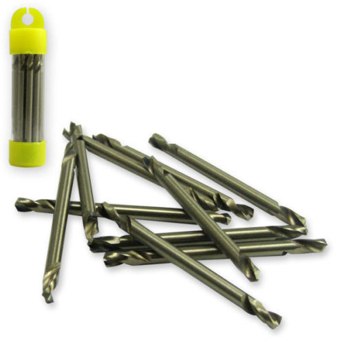 100 pc Double Ended Cobalt M35 Drill Bits- 1/8"