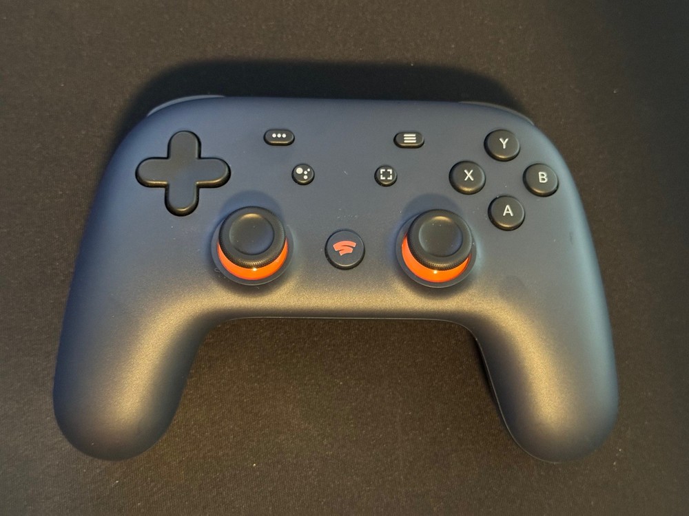 Google Stadia Founders Limited Edition Blue Controller - works - Bluetooth