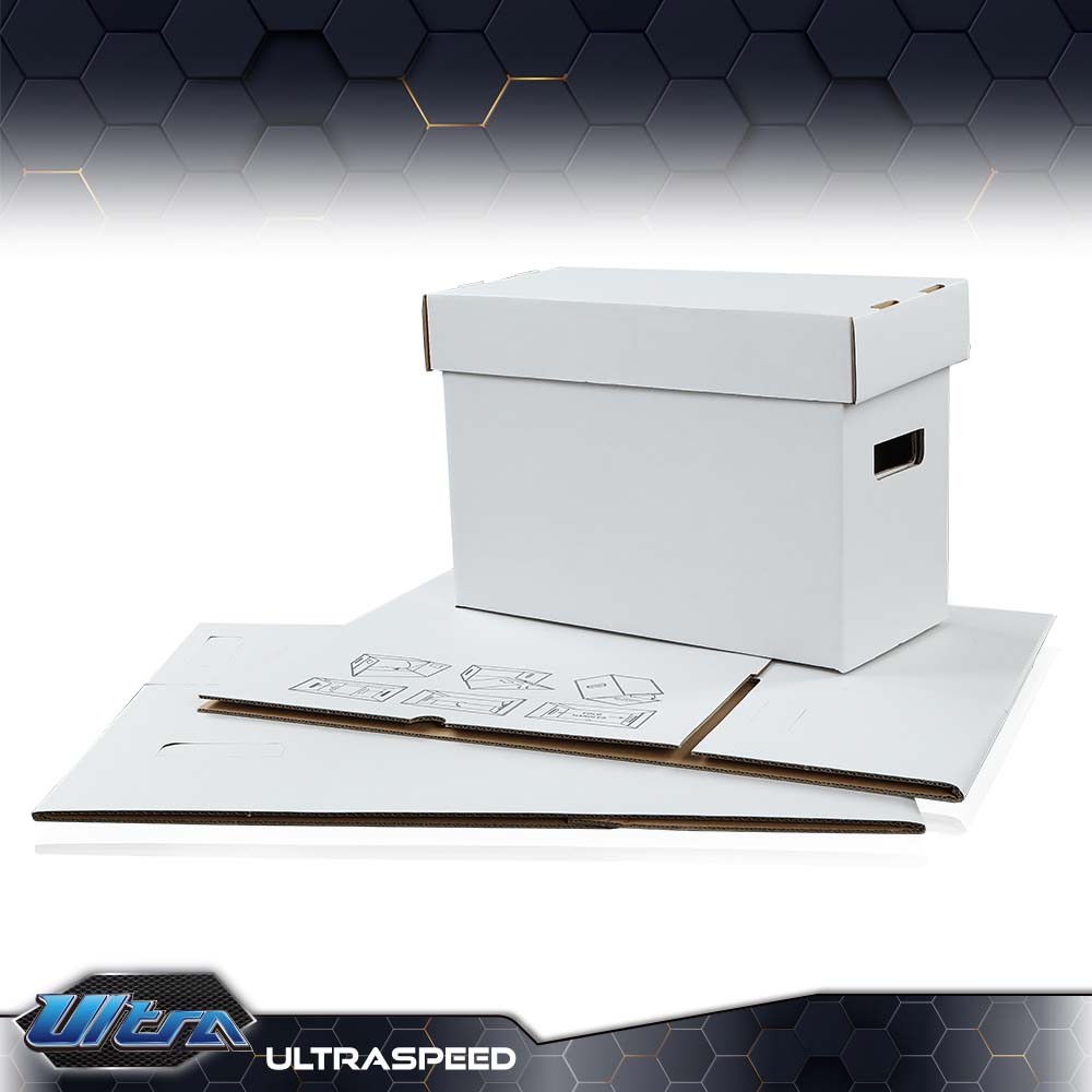 10Pcs Durable Comic Books Storage Boxes Short Holds 150-175 Stackable Archive