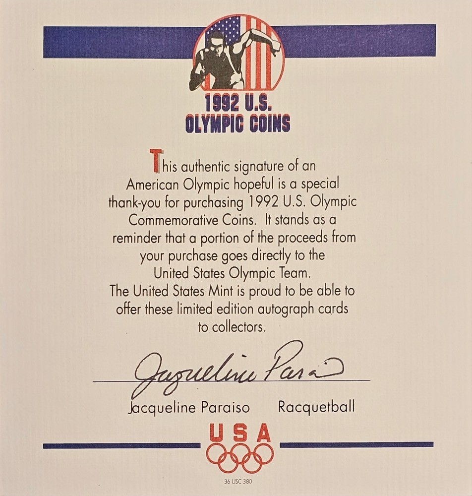 1992 GOLD/SILVER Olympic Proof Set Proof/Unc Box COA