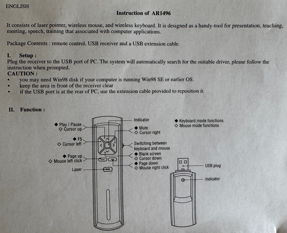 NEW Smart Laser Pointer by Ficosa with Case and Instructions