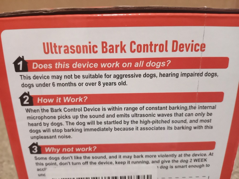 ULTRASONIC Bark Control Device