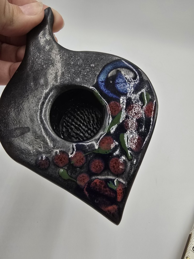 Studio Pottery Flower Frog Vase