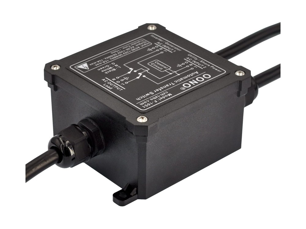 AC120V 15Amp Automatic Transfer Switch, ATS Auto Transfer Switch