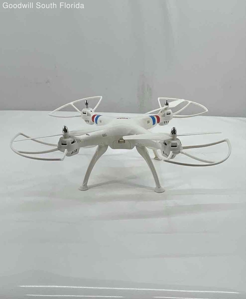 Syma White Red Propeller Guards Foldable Quadcopter Drone With Controller