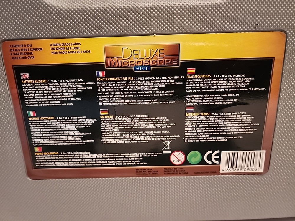 Micro Science Microscope Complete Set Deluxe With Carrying Case